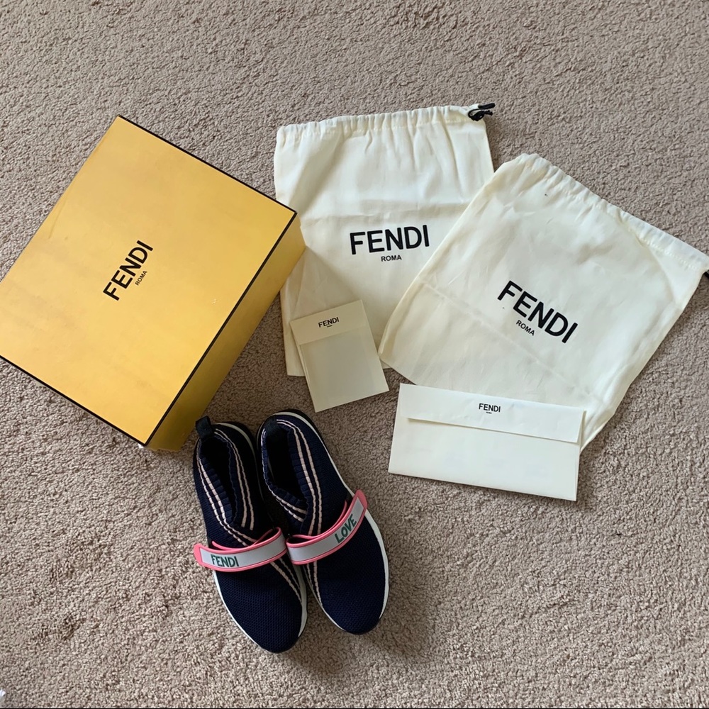 Fendi Shoes | Authentic | Women’s Stretch-knit Sneakers